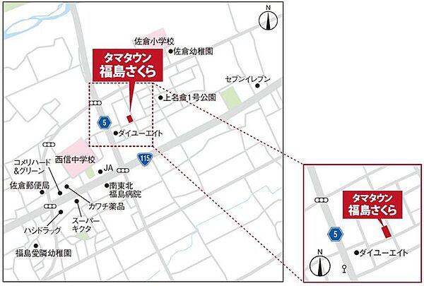 地図を拡大表示