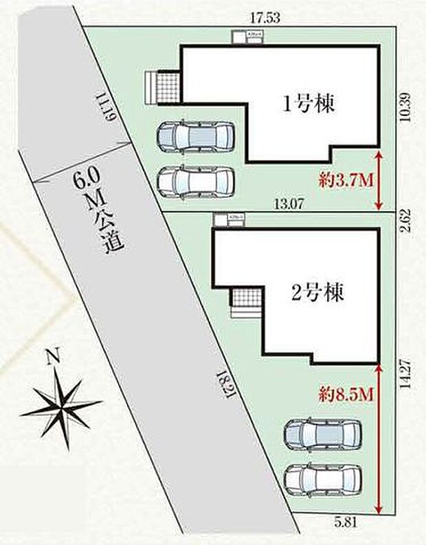 【区画図】全2棟
