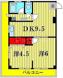 間取図画像 2DK