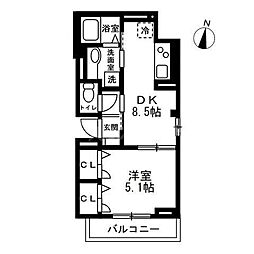 Grande Maison S 1階1LDKの間取り