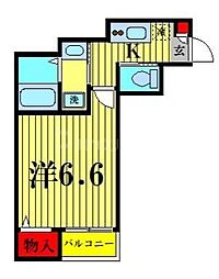 東武伊勢崎線 東向島駅 徒歩5分の賃貸アパート 1階1Kの間取り