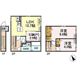 セレスティア柴又IV 2SLDKの間取図画像