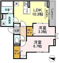 間取図画像 2LDK