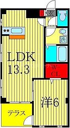 間取図画像 1LDK