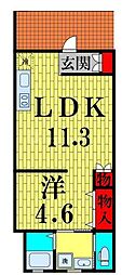 間取図画像 1LDK