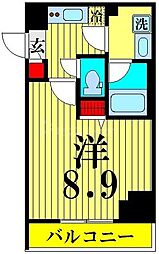 ARCOBALENO錦糸町 1Kの間取図画像