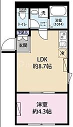 Cion Ohanajaya 1LDKの間取図画像