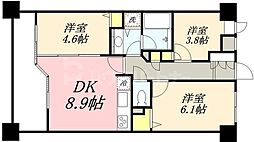 LANAITGARDEN 3DKの間取図画像