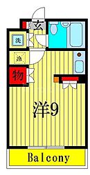 リラッサ柴又 ワンルームの間取図画像