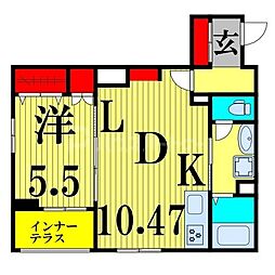 FUKU Stage 1LDKの間取図画像