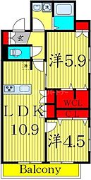 lever du soleil 2LDKの間取図画像