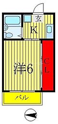 CASALIRIOBLANCA 1Kの間取図画像