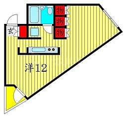F.R.M.ビル ワンルームの間取図画像