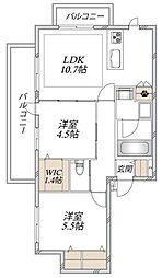 Aoto NANA 2LDKの間取図画像