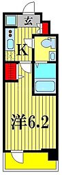 SHOKENResidence亀有 1Kの間取図画像