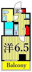 アルファコート立石3 1Kの間取図画像