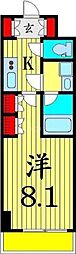 AZEST堀切菖蒲園2 1Kの間取図画像