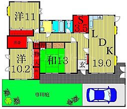 小岩ファミールカメリア 3LDKの間取図画像