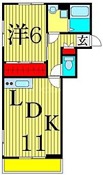 ジラソーレ 1LDKの間取図画像