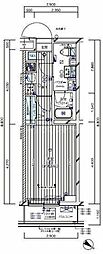 メインステージ四ツ木 1Kの間取図画像