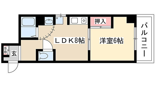 同じ建物の物件間取り写真 - ID:223030587584