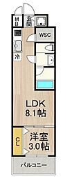 プライムアーバン泉 1LDKの間取図画像