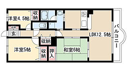 クレストヒルズ東山 3LDKの間取図画像