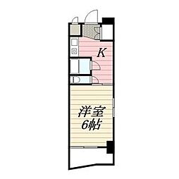 ライオンズマンション丸の内第5 1Kの間取図画像