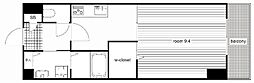 グレースコート・A 1Kの間取図画像