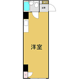 丸の内東桜ビル ワンルームの間取図画像