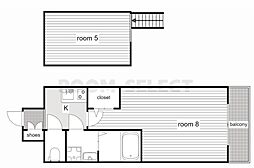 エステムコート名古屋・栄デュアルレジェンド 1Kの間取図画像
