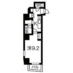 イースタンヒルズ八事 1Kの間取図画像