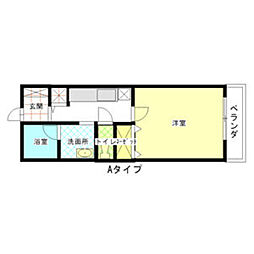 グレイスN.F 1Kの間取図画像