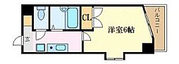 シティライフ名駅 1Kの間取図画像