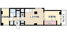 ルミナス・パル・ビラ 2LDKの間取図画像