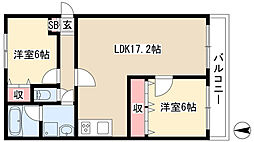 STプラザゴキソ 2LDKの間取図画像