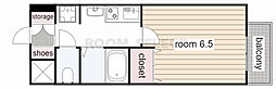 プレサンス新栄デコール 1Kの間取図画像