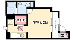 メゾン・ジョワエイト 1Kの間取図画像