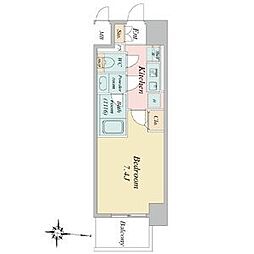 BPRResidence丸の内 1Kの間取図画像
