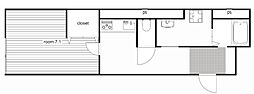 ラコルタブローン 1Kの間取図画像