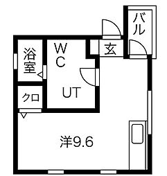 ルココン町南2 ワンルームの間取図画像