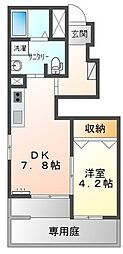 エコール正徳 1DKの間取図画像
