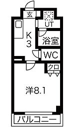 ステラヒルズ 1Kの間取図画像