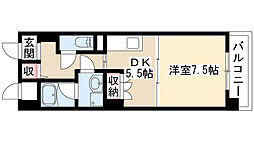 フィオレンテ本山 1DKの間取図画像