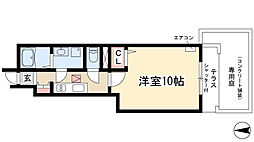 ファイン・パレス2 1Kの間取図画像