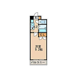 コンホール千種 1Kの間取図画像