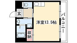 アネックス池下 ワンルームの間取図画像
