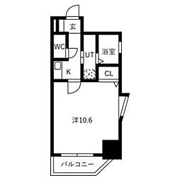 ABCサクラガーデン 1Kの間取図画像