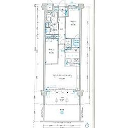ドルチェヴィータ名古屋則武 3LDKの間取図画像