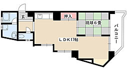 アイエスビル高間 1LDKの間取図画像